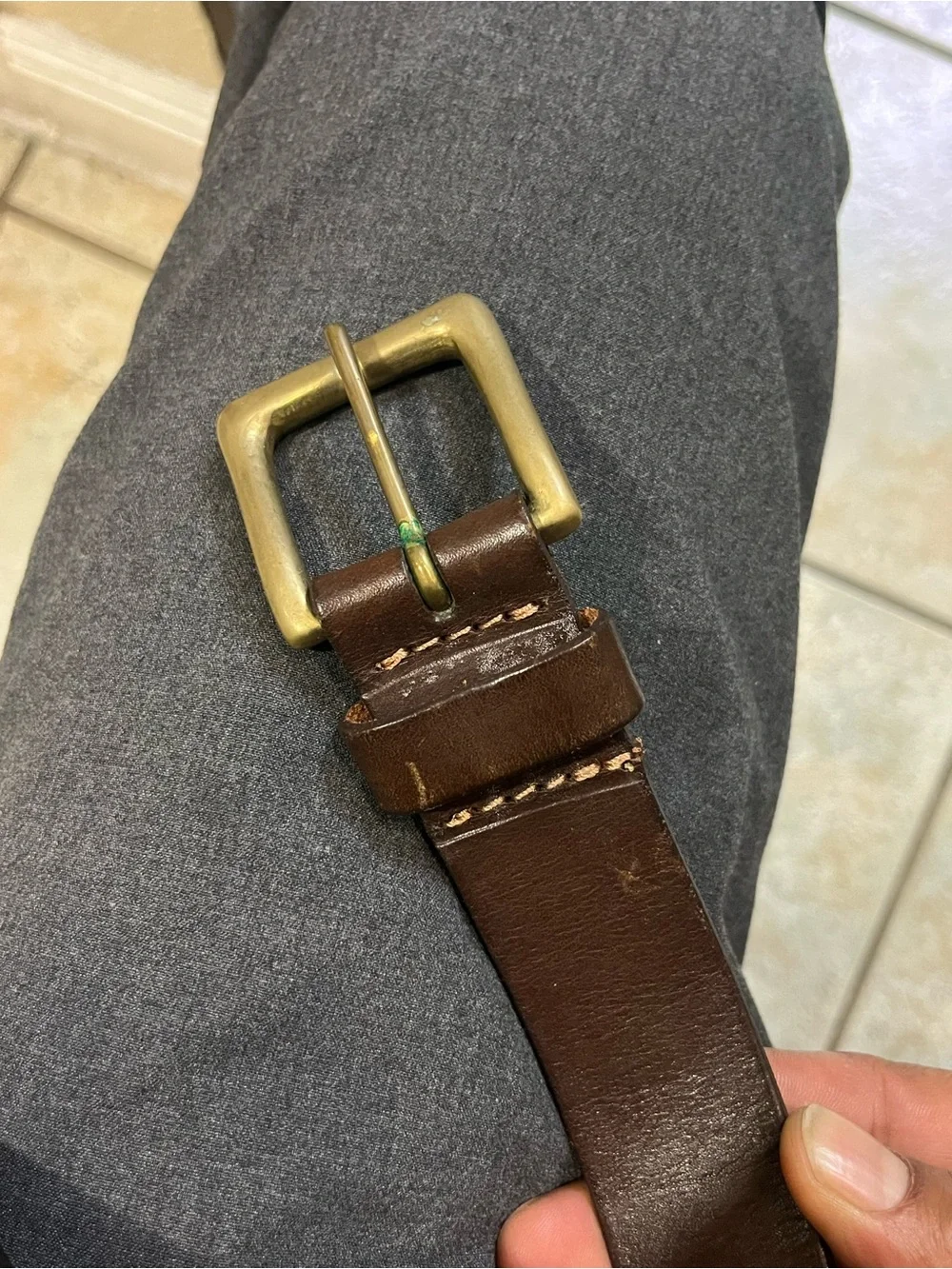 Luppi leather belt